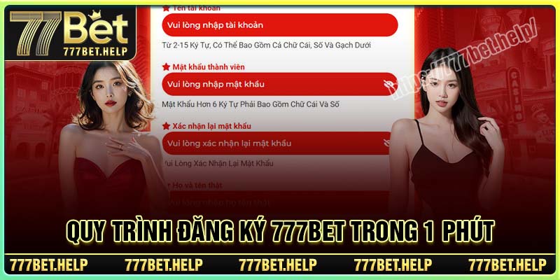 Quy trình đăng ký 777BET cho tân thủ mới